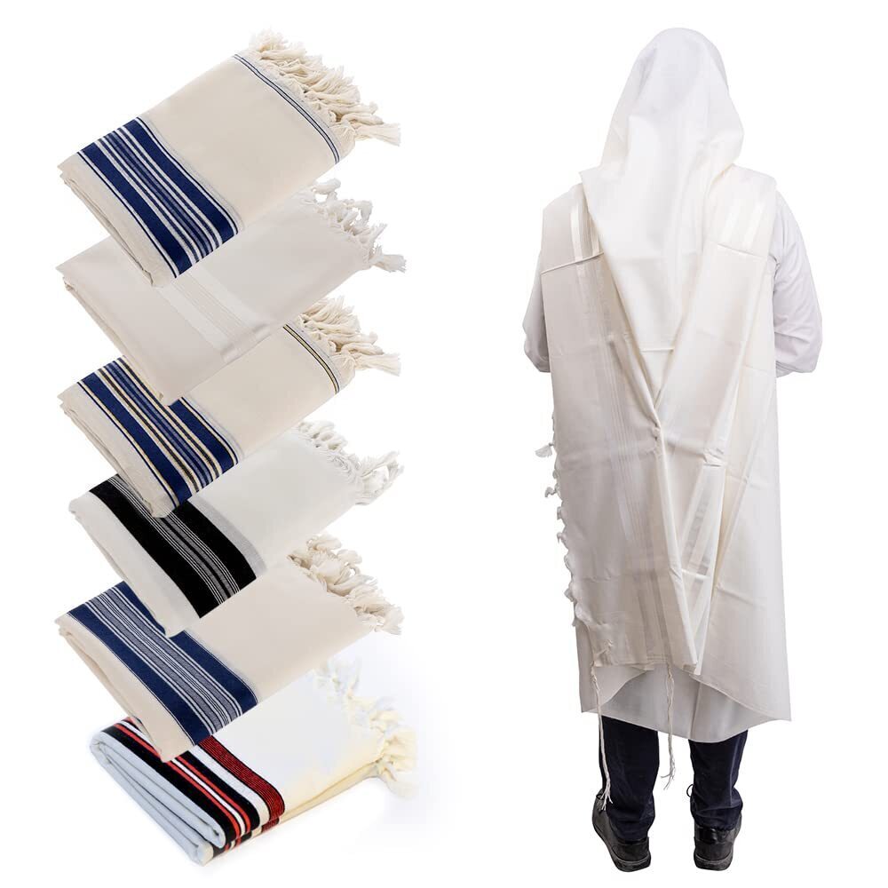 3896 Tallit Prayer Shawl For Women And Men – Traditional Kosher Jewish